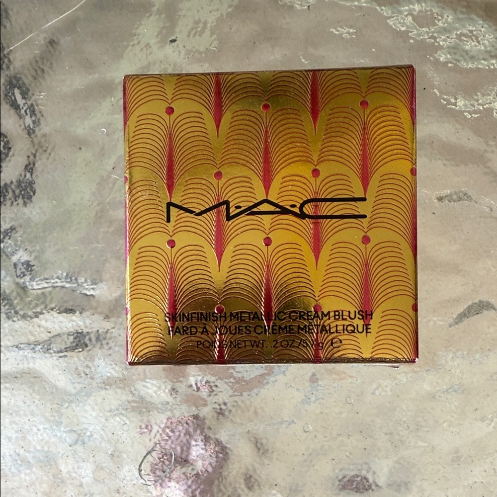 MAC Cosmetics Skinfinish Metallic Cream Blush - Gold and Red